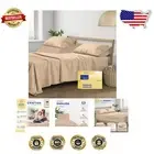 Premium 600 Thread Count Egyptian Cotton Split King Sheets - 5 PC Set Taupe