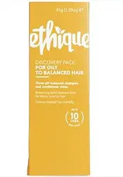 EthiqueDiscovery Pack, 3 Mini Bars for Oily to Balanced Skin, 45g