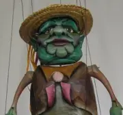 WATER GOBLIN - wooden marionette, 26 inches tall, handmade from CZECH REPUBLIC