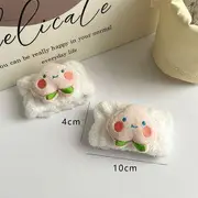 Momoi - Face Wash Wrist Band with Hook Set Of 2 - Wrist Band - Peach - White - One Size