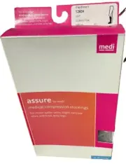 Mediven Assure Compression Socks Stockings Calf 15-20 XL CT Beige New 12604