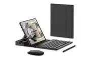 Samsung Galaxy Z Fold 4 Leather Folding Stand Keyboard Case with Capacitive Pen & Mouse-CarbonFiber