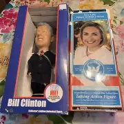 Bill & Hillary Clinton Talking Action Figures