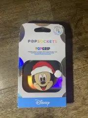 Popsockets Mickey W/Santa Hat Christmas NWT