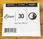 Elixir #15130 Acoustic Nanoweb Guitar 0.030 Single String 80/20 Bronze