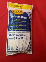Envirocare Technologies Vacuum Cleaner Bags For Miele Canisters Styles F,J,M