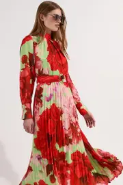 Floral Georgette Woven Midi Dress