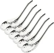 HOLIDYOYO Ergonomic Handle Caviar Spoon Slotted Mini Kitchen Accessories for Home Hotel Stainless Steel Strainer