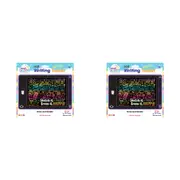 2PK Magic Sensory 8.5" Interactive LCD Writing Tablet Purple Art Children 3y+