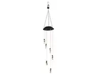 L77 Solar Wind Chimes Lamp Wishing Bottle Courtyard Hanging LED Colored Light