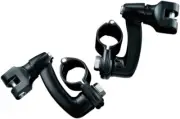 Kuryakyn Gloss Black Longhorn Offset Footpeg Mounts (7571)