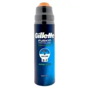 Gillette Fusion ProGlide Sensitive 2 in 1 Shave Gel Alpine Clean 6 oz