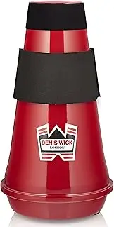 Denis Wick Euphonium Red Aluminum Travel Mute | Practice Mute for Euphonium | Travel Mute for Brass Instruments | Mute for Warming Up and Practicing Brass Instruments | 5.75 x 5.75 x 12.75 inches