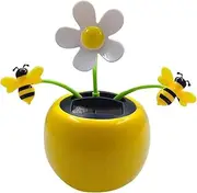 Solar Dancing Flower Pot,Creative Solar Power Desk Figures,Funny Solar Window Figures, Car Swinging Dancing Figures Car Dashboard Office Home Desk Decor