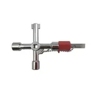 3Pcs 4 In 1 Cross Switch Key Wrench With Accessories Universal Square Triangle Train Electrical Cupboard Box Elevator Cabinet Alloy