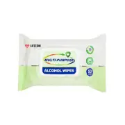 Lifecom Multi-Purpose Alcohol Wipes (50pcs)