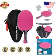 JT Ping Pong Paddle Set - High Spin Table Tennis Racket for All Skill Levels