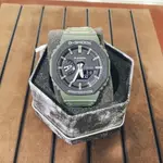 WK.手錶✨G-SHOCK CASIO GA2100系列 農家橡樹軍綠色限量電子錶 台灣公司貨 八角GA-2110 男錶