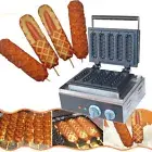 110V Electric corn dog waffle maker_lolly hot dog waffle maker machine US