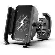 Aluminum Universal Motorcycle Bicycle Bike Handlebar Mobile Cell Phone Holder Carrier Stand Support Black Mounts & Holders