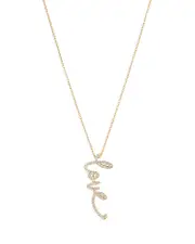 Nadri Cirque Pave Love Pendant Necklace, 15-18