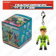 Kidrobot Transformers Vs G.I Joe Vinyl Figure Keychain Series Geberal Flagg 2/24