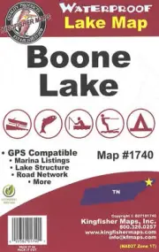 Boone Lake Fishing Map-1740