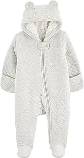 [Simple Joys by Carter's] Neutral's Fleece Footed Jumpsuit Pram
