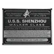 Eaglemoss Star Trek Discovery Shenzhou NC-1227 Dedication Plaque Replica