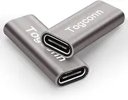 USB C Female to Female Coupler (2 Pack), USB 3.1 Type C Extension Adapter, Connector, for Connecting Two Type C Cables, Thunderbolt 3/4 Compatible, Supports Fast Charging and 10 Gbps Data Transfer