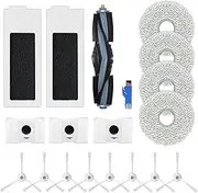 Replacement Accessory Set for Ecovacs Deebot T20 Omni / T20e Omni, 1 Main Brush, 2 Filters, 8 Side Brushes, 4 Mop Cloths, 3 Dust Bags, 1 Brush Cleaning Tool