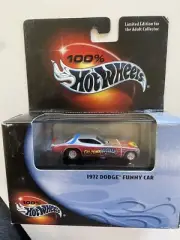 100% Hot Wheels 1972 Dodge Funny Car limited Edition 1:64 Scale