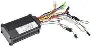 Vuzmode 24V 48V Electric Bike Controller Sine Wave Intelligent Brushless DC Motor Controller Kit Aluminum Shell, for E-Bike and Motorcycles E-Scooter Brushless Controller