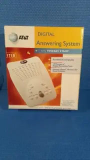AT&T Digital Answering Machine System Model 1718 with Time & Day Stamp NEW