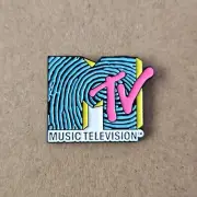 MTV Enamel Pin - Music Television - Retro - Eighties - Nineties