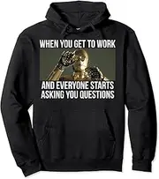 [STAR WARS] C-3PO Everyone Stars Asking Questions Pullover Hoodie