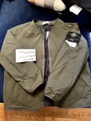 STONE ISLAND SOFT SHELL JACKET CRINKLE REPS XL OLIVE
