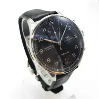 在飛比找蝦皮購物優惠-IW371447自動黑盤男表計時機械男士 手錶葡萄牙