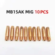 MB 15AK Welding Nozzle 0.6mm/0.8mm/1.0mm/1.2mm 10Pcs 25*5.8mm Contact Tip
