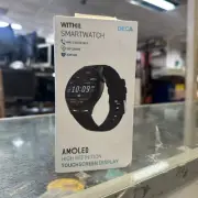 Withit Smartwatch Black Touchscreen Display NEW Amoled DECA