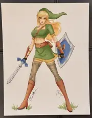 Legend of Zelda, Lady Link, Original Art, Sorah Suhng, Nintendo