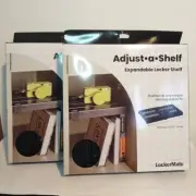 2 Pack - LockerMate Adjust A Shelf Expandable Locker Shelf 12" to 15" Any Height