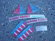 REMCO WHIRLYBIRD COMPLETE STICKER SET