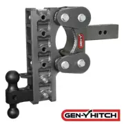 GENY BOSS 16K TorsionFlex 10" Drop Adjustable 2" Hitch +Dual Ball Pintle 1.7K TW
