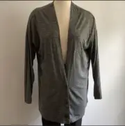 Anthropologie Tunic Cardigan Women XL Dolan Gray Light Cozy Office Academia