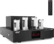 Pyle Bluetooth Tube Amplifier Receiver - 500W Home Theater Audio Desktop Stereo