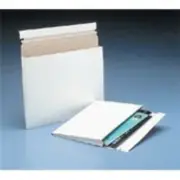 100 - 12 1/2x9 1/2x1" #2G White Expand-A-Mailerâ„¢ Gusseted Paperboard Mailer