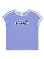 Girls Retro Rib Tee