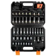 3/8 inch Drive 12 Point Socket Set 71 Piece,SAE(5/16-3/4in) and Metric(8-22mm...
