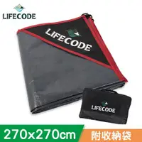 在飛比找ETMall東森購物網優惠-LIFECODE 加厚防水PE地墊/地席270x270cm